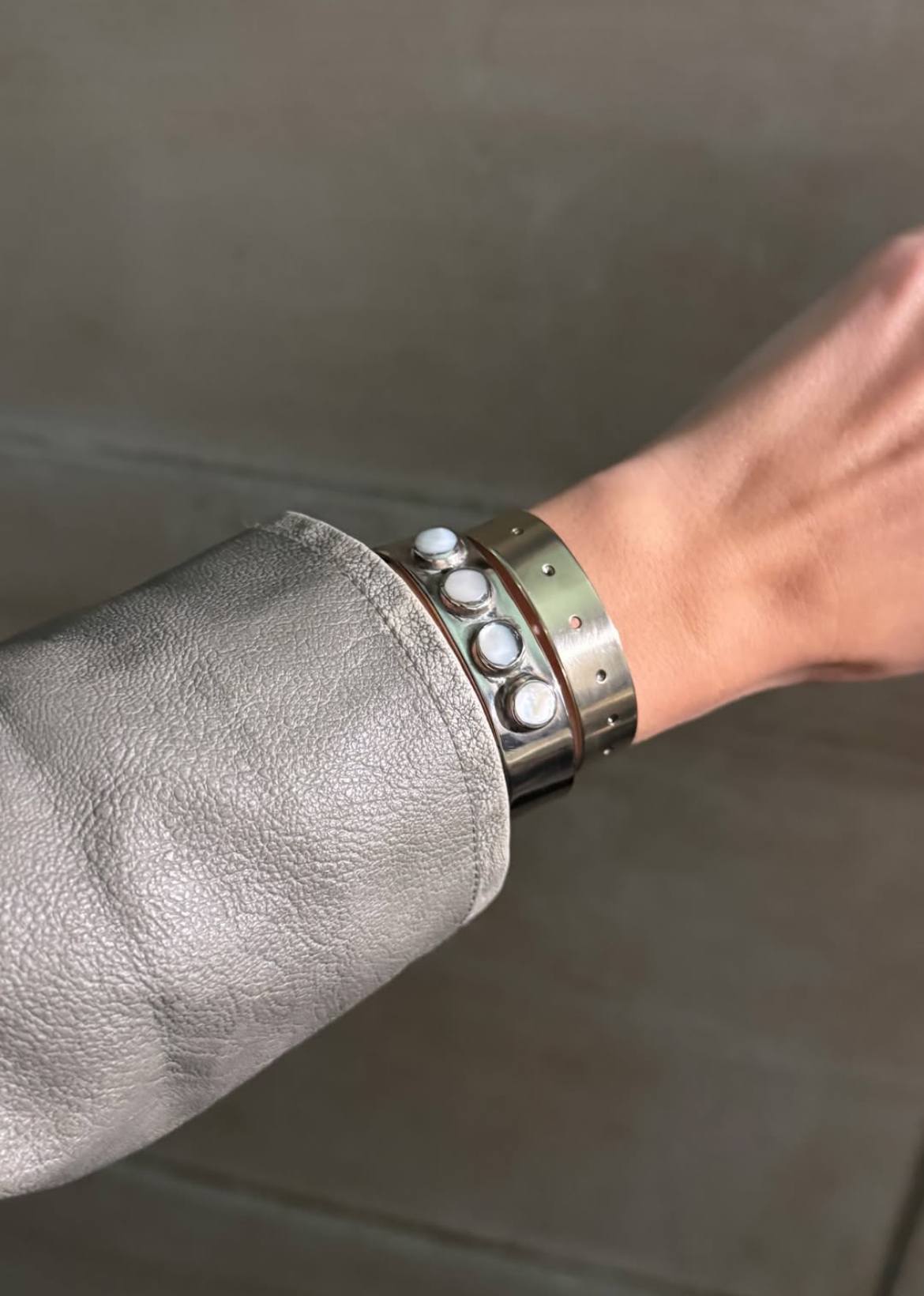 Pulsera Xl plateada