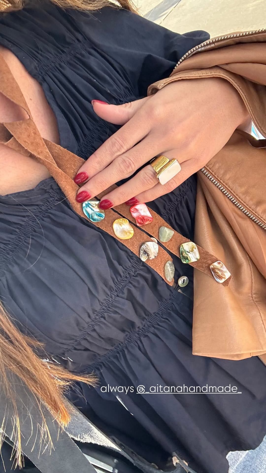Corbatin Boho Piedras