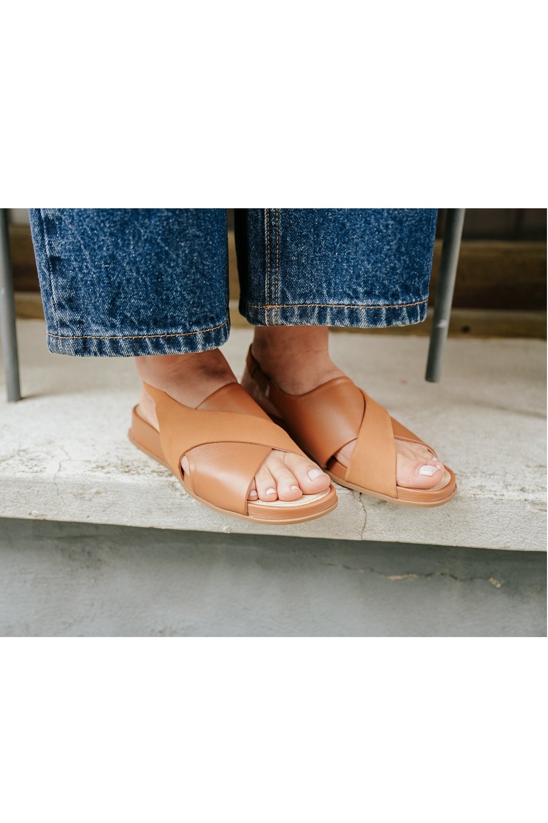 SANDALIA TEXY FLEX CARAMELO