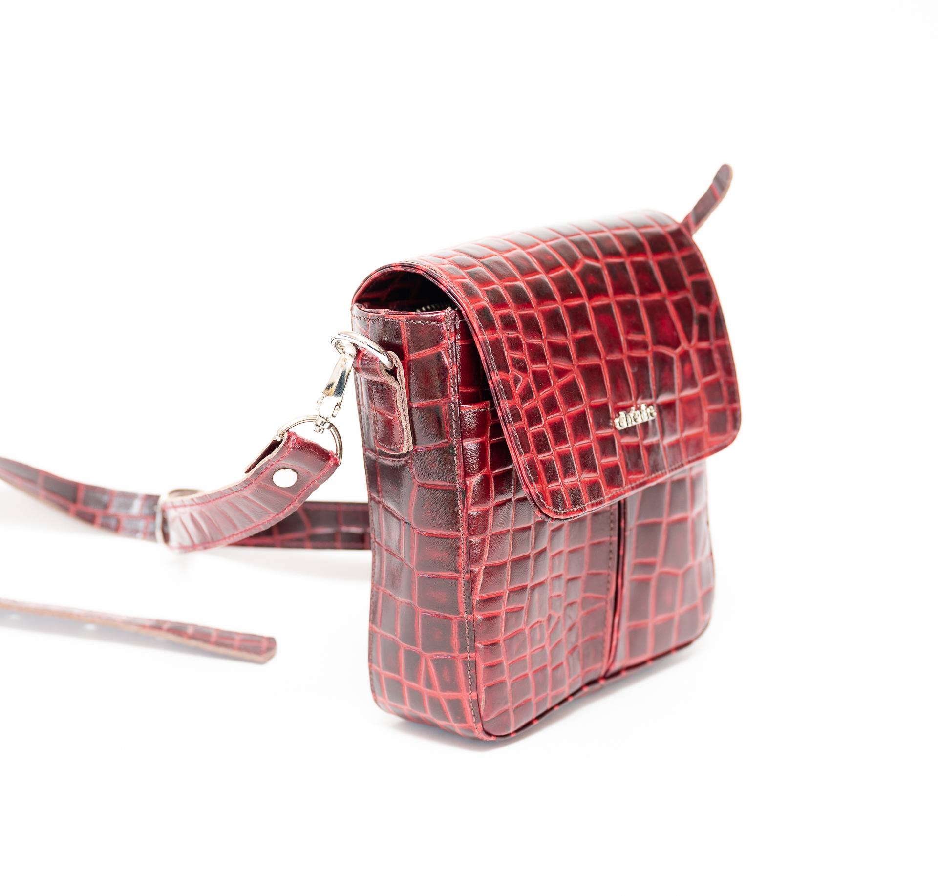 BANDOLERA GUMY TEXTURED BORDO
