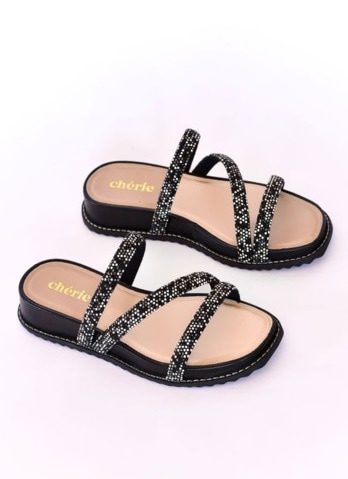 SANDALIA SHINE BLACK