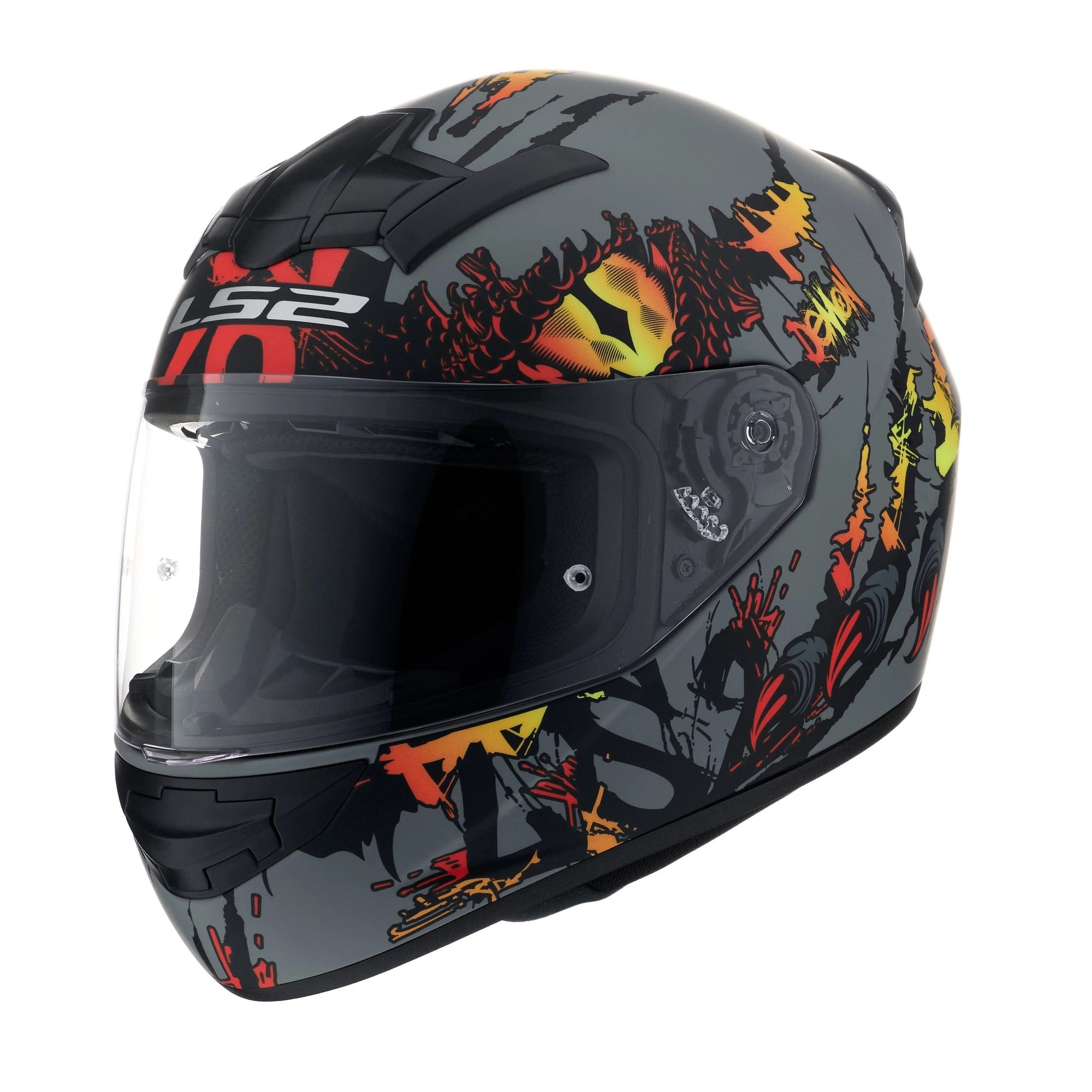 LS2 FF352 ROOKIE DEMON GREY RED