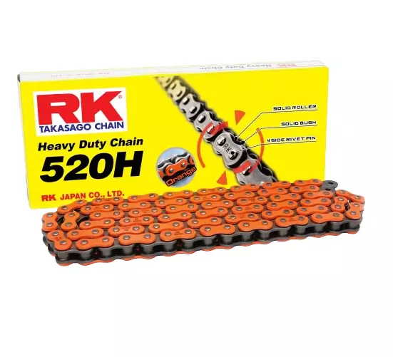 CADENAS RK JAPON COLOR 520H-120L NARANJA