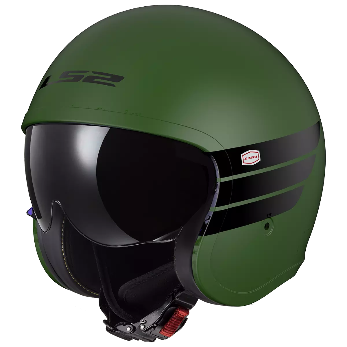 LS2 OF599 SPITFIRE II RETRO GREEN MATT