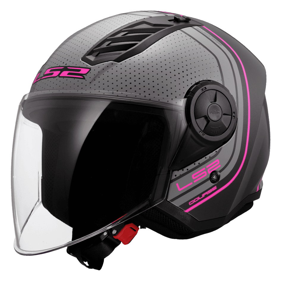 LS2 OF616 AIRFLOW II COURSE BLACK GREY
