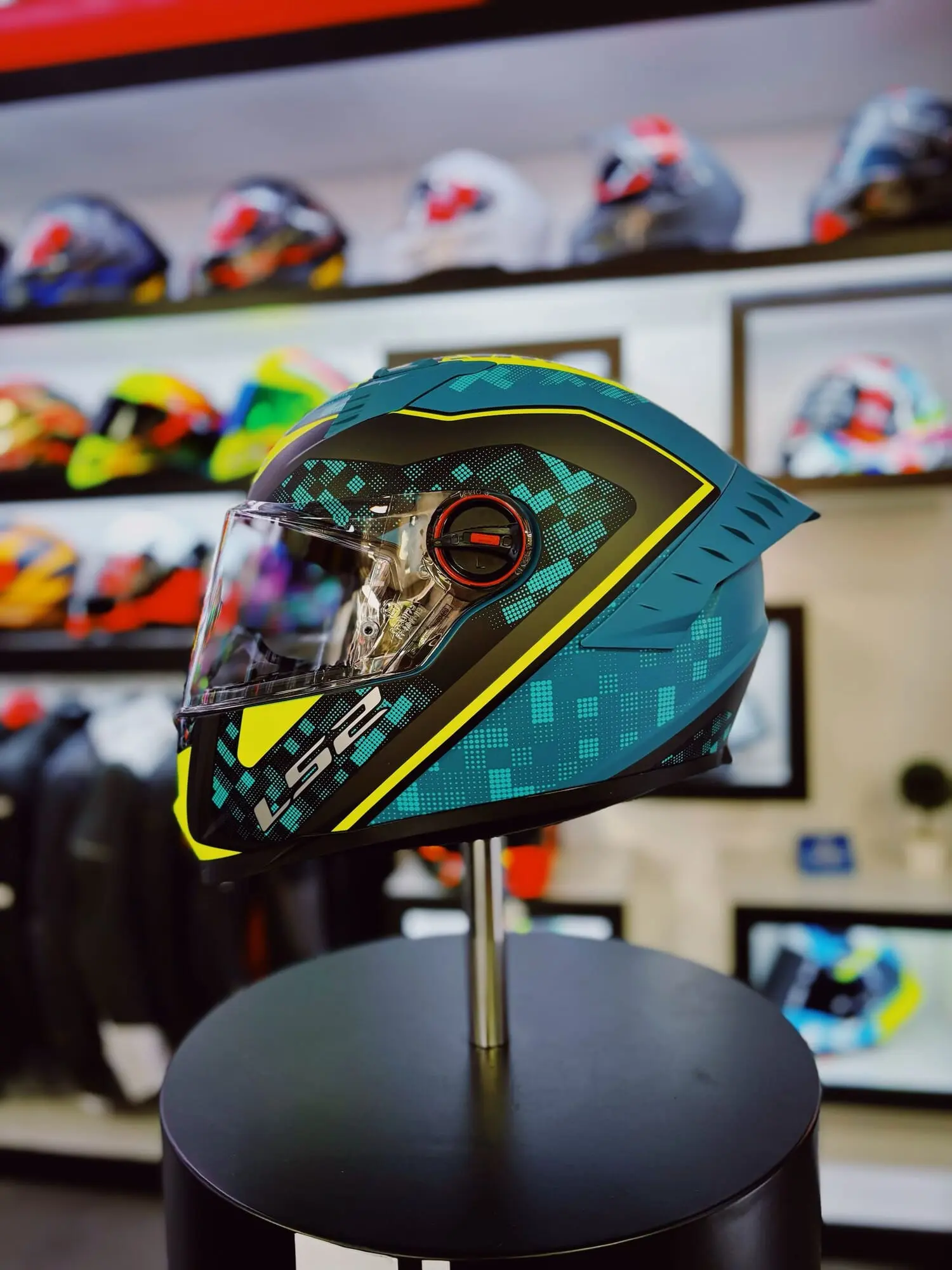 LS2 FF816 COSMOS STRIKE MATT BLUE YELLOW
