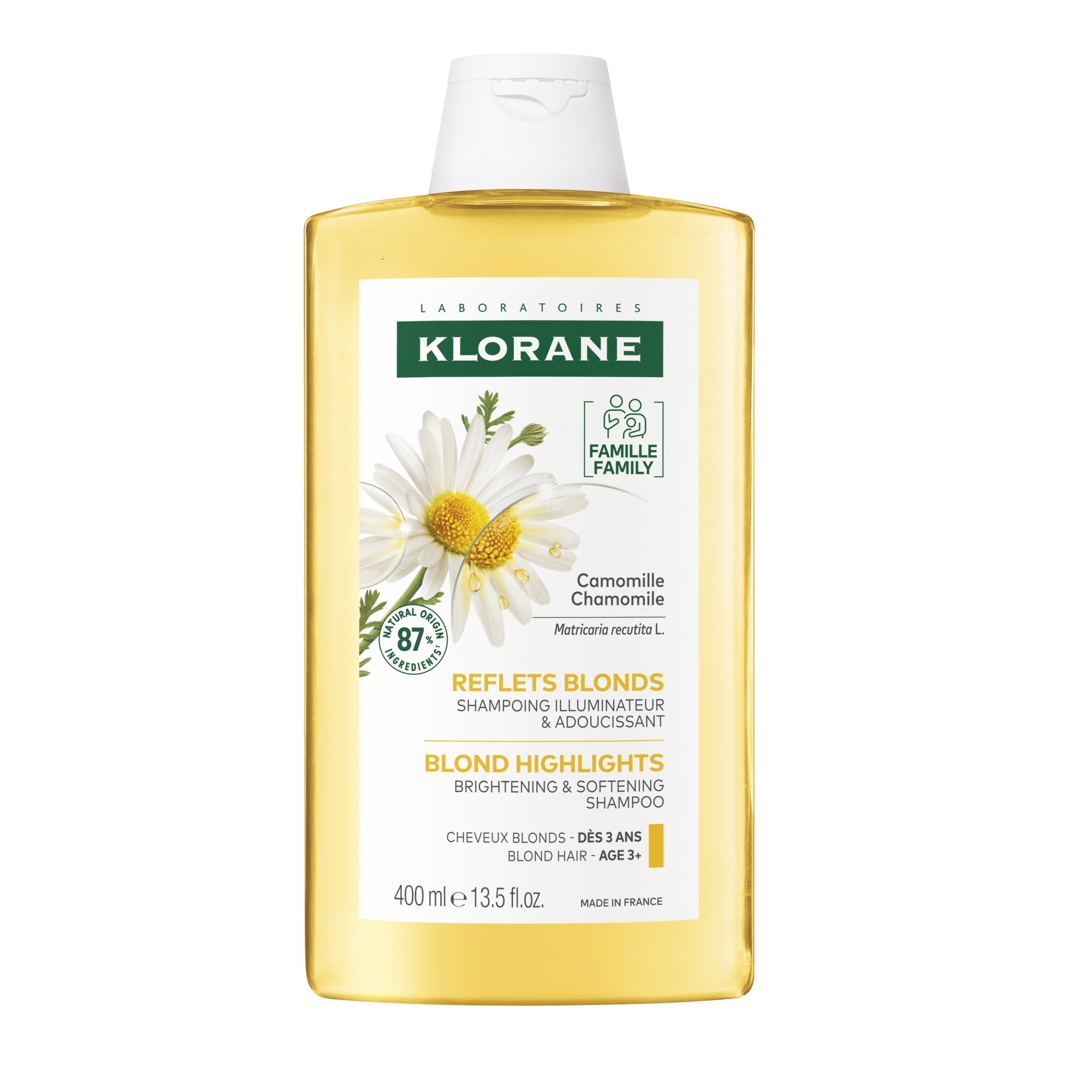 SHAMPOO CAMOMILA x 400 ml.