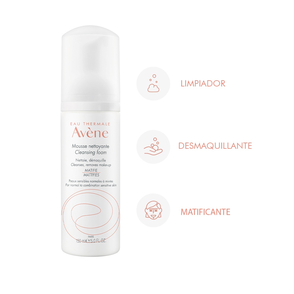 ESPUMA DE LIMPIEZA MATIFICANTE x 150 ml.