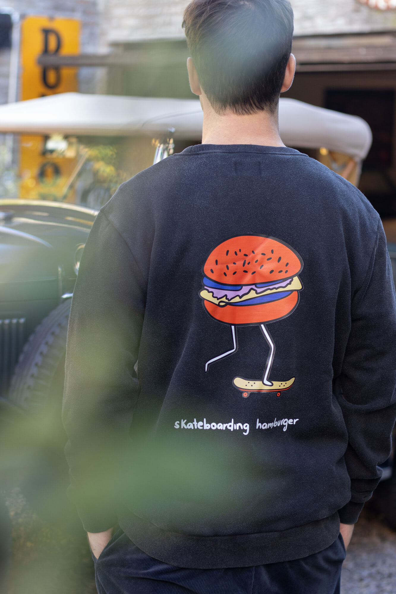 Buzo Black Washed Hamburguesa