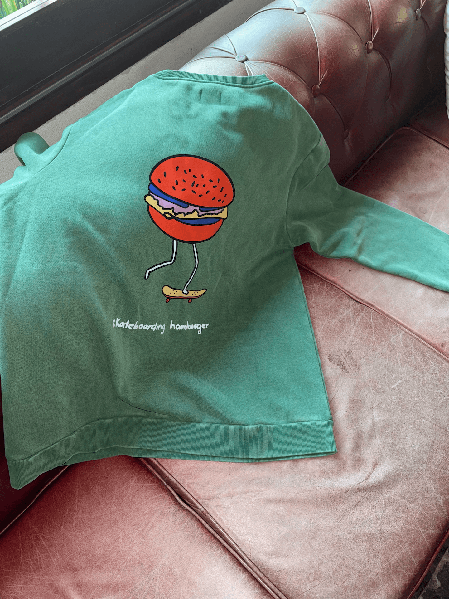 Buzo Green Washed Hamburguesa