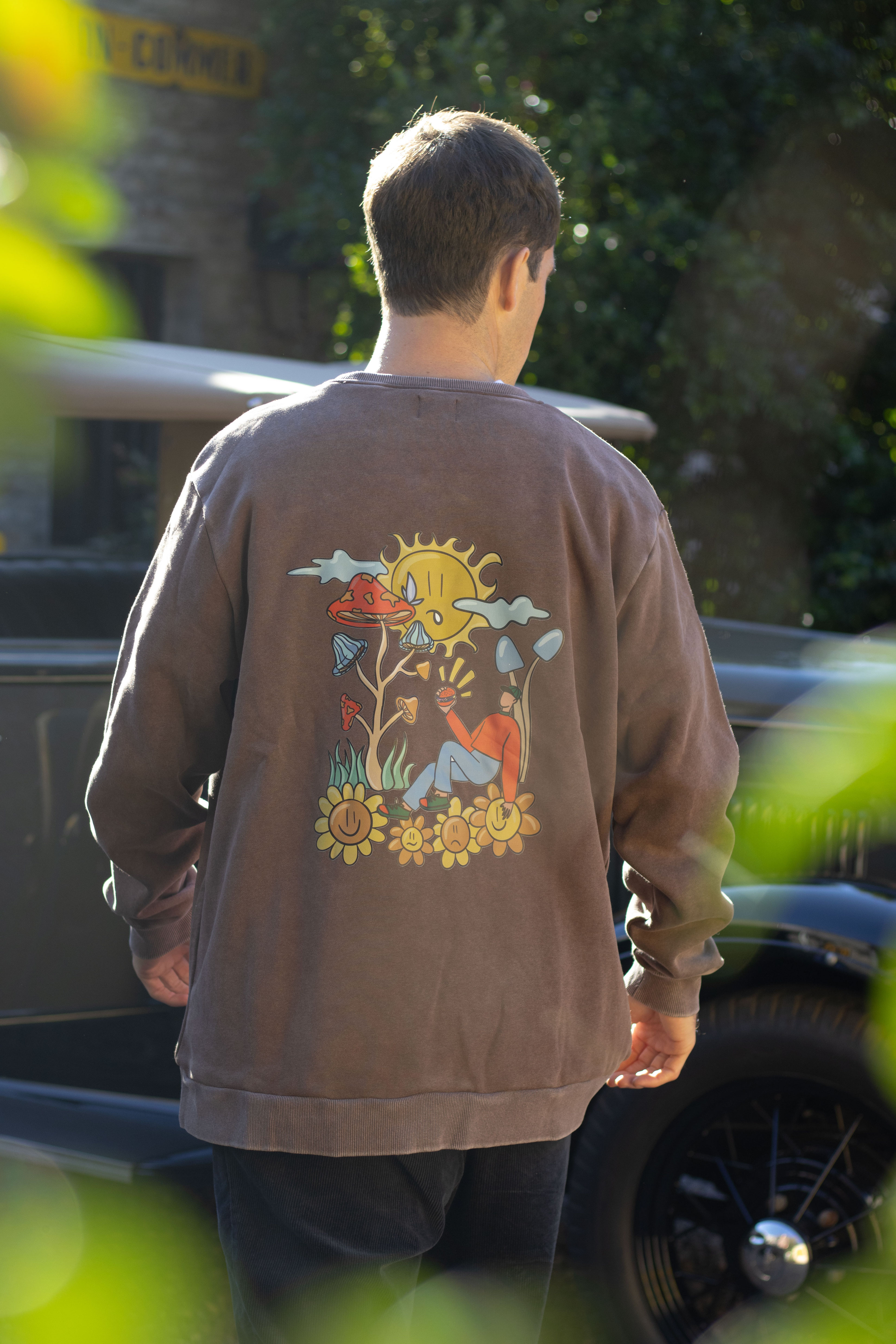 Buzo Brown Washed Hongos